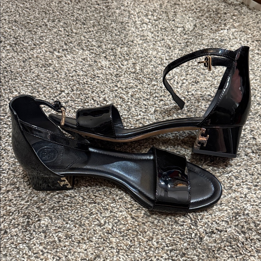 Tory Burch Black Patent Leather Heels